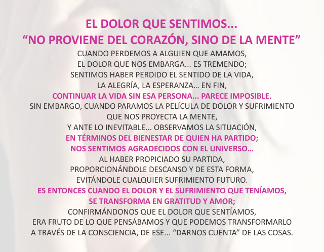 El dolor que sentimos...
